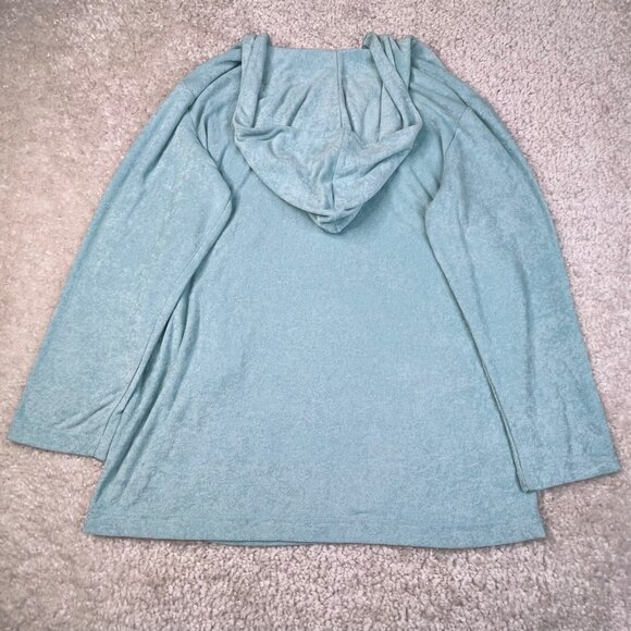 Andie Swim The Hoodie Dress Cover Up Blue Medium NEW - Picture 2 of 8